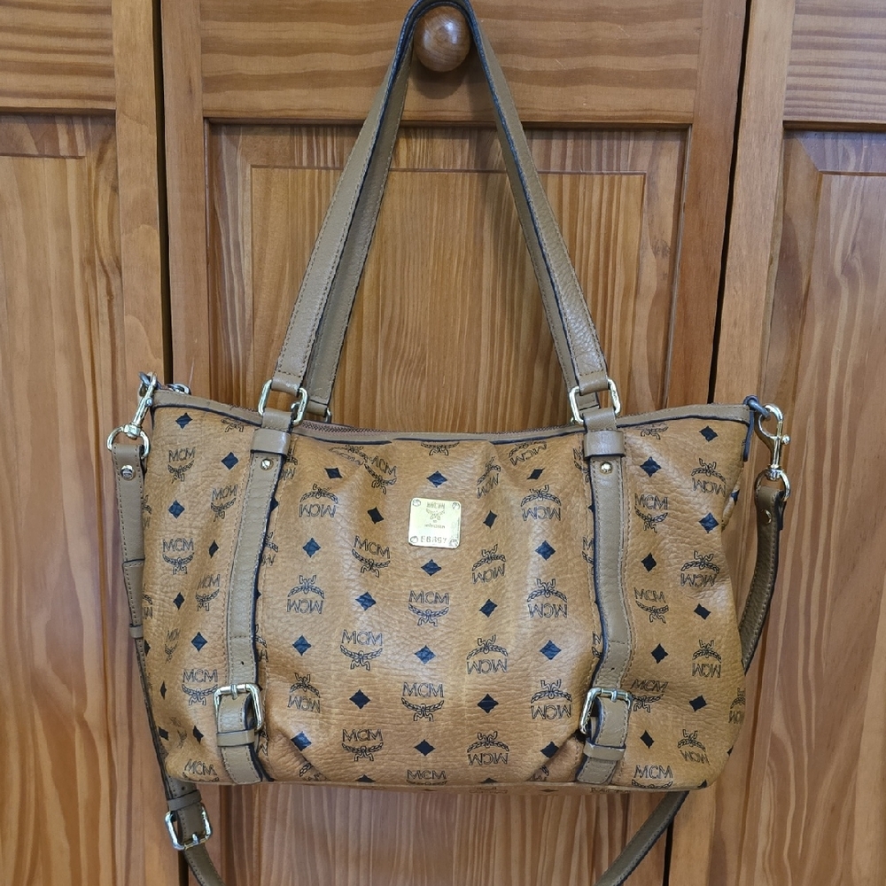 MCM Tan Shoulder Or Crossbody